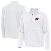 NHL Columbus Blue Jackets Antigua Twist Quarter-Zip Pullover Jacket - White