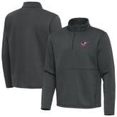 NHL Columbus Blue Jackets Antigua Twist Quarter-Zip Pullover Jacket - Silver