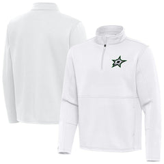NHL Dallas Stars Antigua Twist Quarter-Zip Pullover Jacket - White