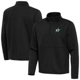 NHL Dallas Stars Antigua Twist Quarter-Zip Pullover Jacket - Black