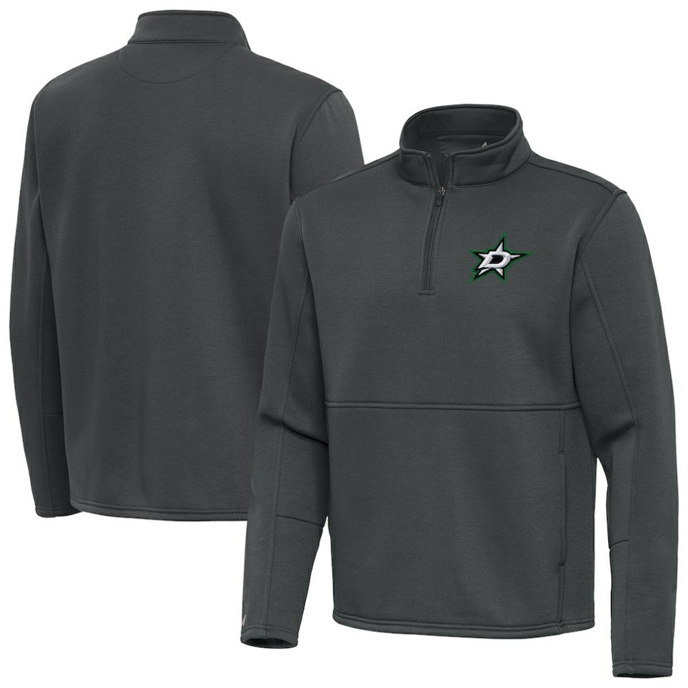 NHL Dallas Stars Antigua Twist Quarter-Zip Pullover Jacket - Silver