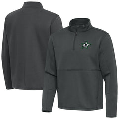 NHL Dallas Stars Antigua Twist Quarter-Zip Pullover Jacket - Silver