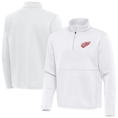 NHL Detroit Red Wings Antigua Twist Quarter-Zip Pullover Jacket - White