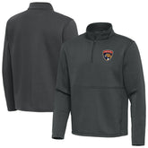 NHL Florida Panthers Antigua Twist Quarter-Zip Pullover Jacket - Pewter