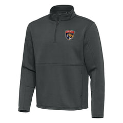 NHL Florida Panthers Antigua Twist Quarter-Zip Pullover Jacket - Pewter
