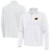 NHL Minnesota Wild Antigua Twist Quarter-Zip Pullover Jacket - White