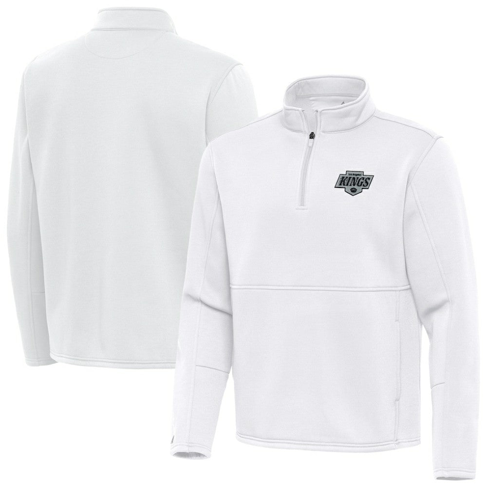 NHL Los Angeles Kings Antigua Twist Quarter-Zip Pullover Jacket - White