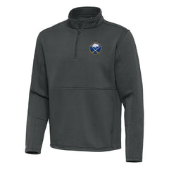 NHL Buffalo Sabres Antigua Twist Quarter-Zip Pullover Jacket - Pewter