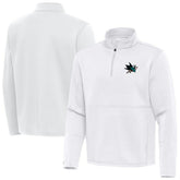 NHL San Jose Sharks Antigua Twist Quarter-Zip Pullover Jacket - White