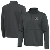 NHL Anaheim Ducks Antigua Twist Quarter-Zip Pullover Jacket - Silver