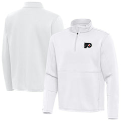 NHL Philadelphia Flyers Antigua Twist Quarter-Zip Pullover Jacket - White