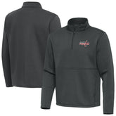 NHL Washington Capitals Antigua Twist Quarter-Zip Pullover Jacket - Pewter
