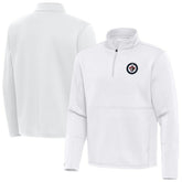 NHL Winnipeg Jets Antigua Twist Quarter-Zip Pullover Jacket - White