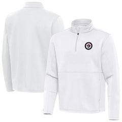 NHL Winnipeg Jets Antigua Twist Quarter-Zip Pullover Jacket - White