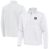 NHL Anaheim Ducks Antigua Twist Quarter-Zip Pullover Jacket - White