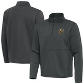 NHL Vegas Golden Knights Antigua Twist Quarter-Zip Pullover Jacket - Pewter