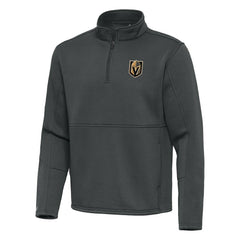 NHL Vegas Golden Knights Antigua Twist Quarter-Zip Pullover Jacket - Pewter