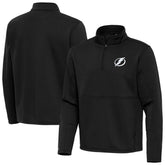 NHL Tampa Bay Lightning Antigua Twist Quarter-Zip Pullover Jacket - Black