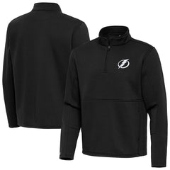 NHL Tampa Bay Lightning Antigua Twist Quarter-Zip Pullover Jacket - Black