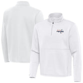 NHL Washington Capitals Antigua Twist Quarter-Zip Pullover Jacket - White