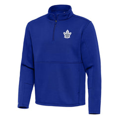 NHL Toronto Maple Leafs Antigua Twist Quarter-Zip Pullover Jacket - Blue