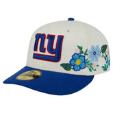 New York Giants New Era Tonal Floral 59FIFTY Fitted Hat Cream/Royal