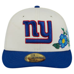 New York Giants New Era Tonal Floral 59FIFTY Fitted Hat Cream/Royal