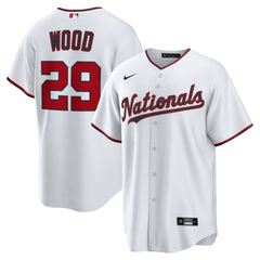 MLB James Wood Washington Nationals Nike Home Replica Jersey - White