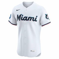 MLB Miami Marlins Nike Home Elite Jersey - White