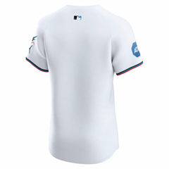 MLB Miami Marlins Nike Home Elite Jersey - White