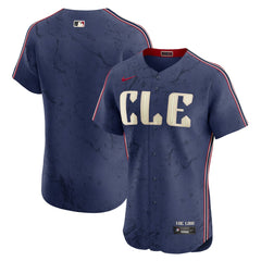 MLB Cleveland Guardians Nike City Connect Elite Jersey - Navy