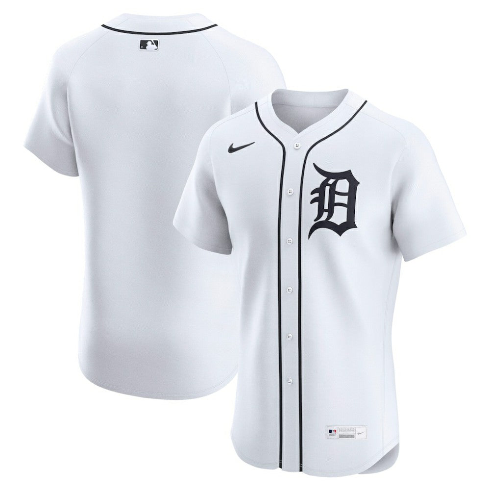 MLB Detroit Tigers Nike Home Elite Jersey - White