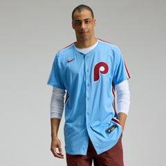 MLB Philadelphia Phillies Nike Alternate Elite Jersey - Light Blue