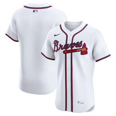 Atlanta Braves Nike Home Elite Jersey - White Jerseys