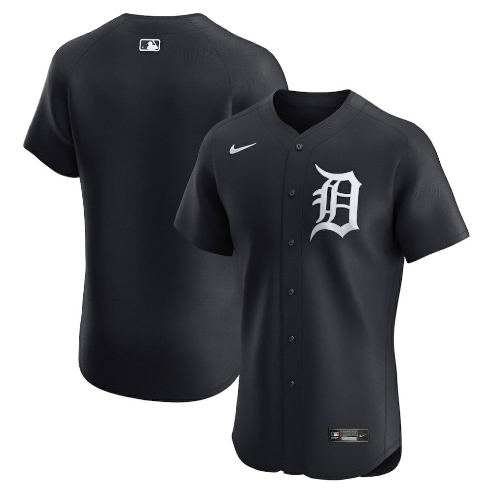 MLB Detroit Tigers Nike Alternate 2 Elite Jersey - Navy