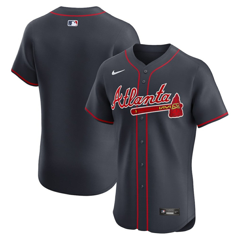MLB Atlanta Braves Nike Alternate Elite Jersey - Navy