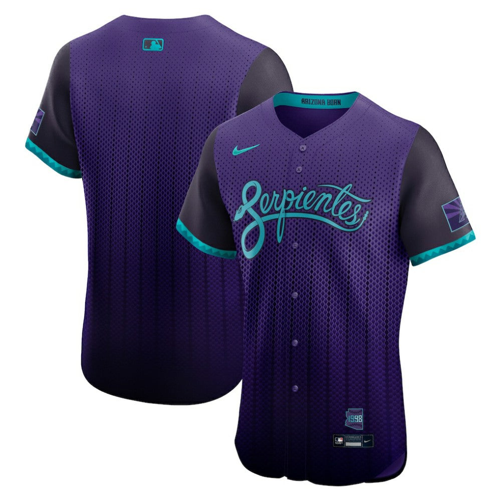 MLB Arizona Diamondbacks Nike 2025 City Connect Elite Jersey - Purple
