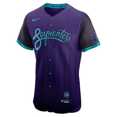 MLB Arizona Diamondbacks Nike 2025 City Connect Elite Jersey - Purple