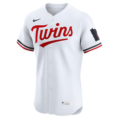 MLB Minnesota Twins Nike Home Elite Jersey - White