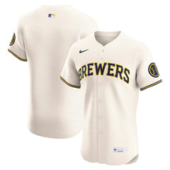 MLB Milwaukee Brewers Nike Home Elite Jersey - Cream