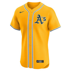 MLB Athletics Nike Alternate 2 Elite Jersey - Gold