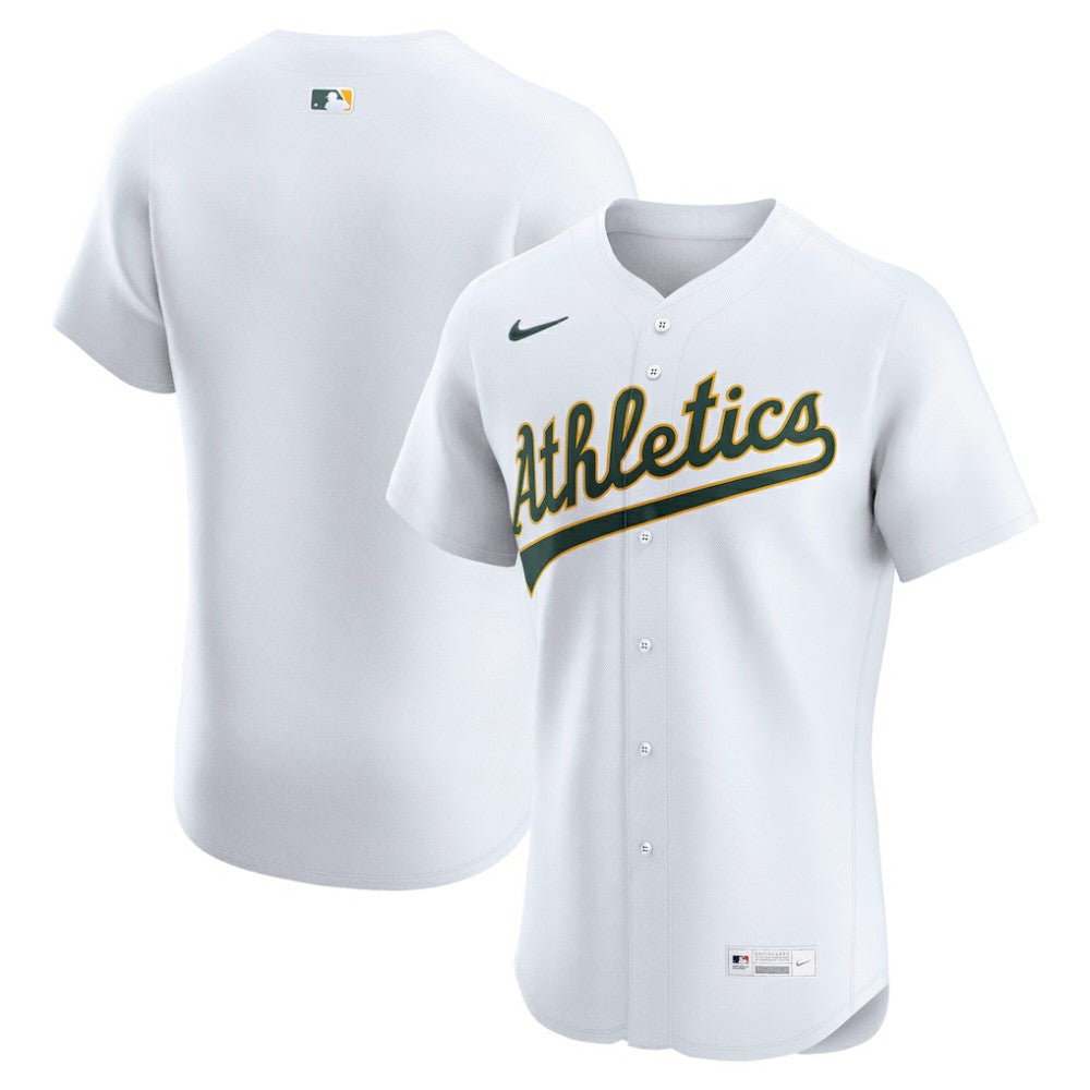 MLB Athletics Nike Home Elite Jersey - White