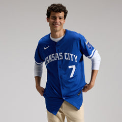 MLB Bobby Witt Jr. Kansas City Royals Nike Alternate 2 Elite Player Jersey - Royal