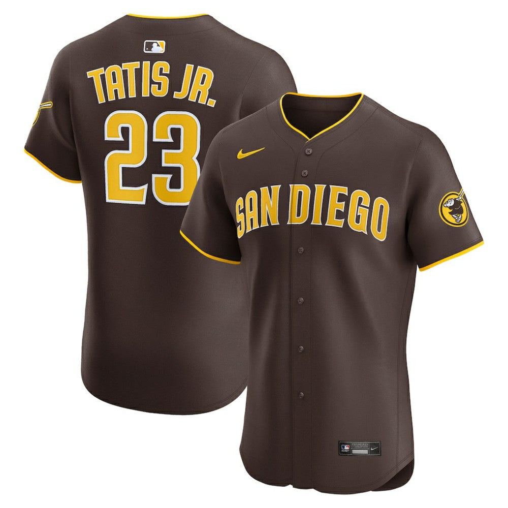 MLB Fernando Tatis Jr. San Diego Padres Nike Road Elite Jersey - Brown