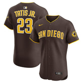 MLB Fernando Tatis Jr. San Diego Padres Nike Road Elite Jersey - Brown