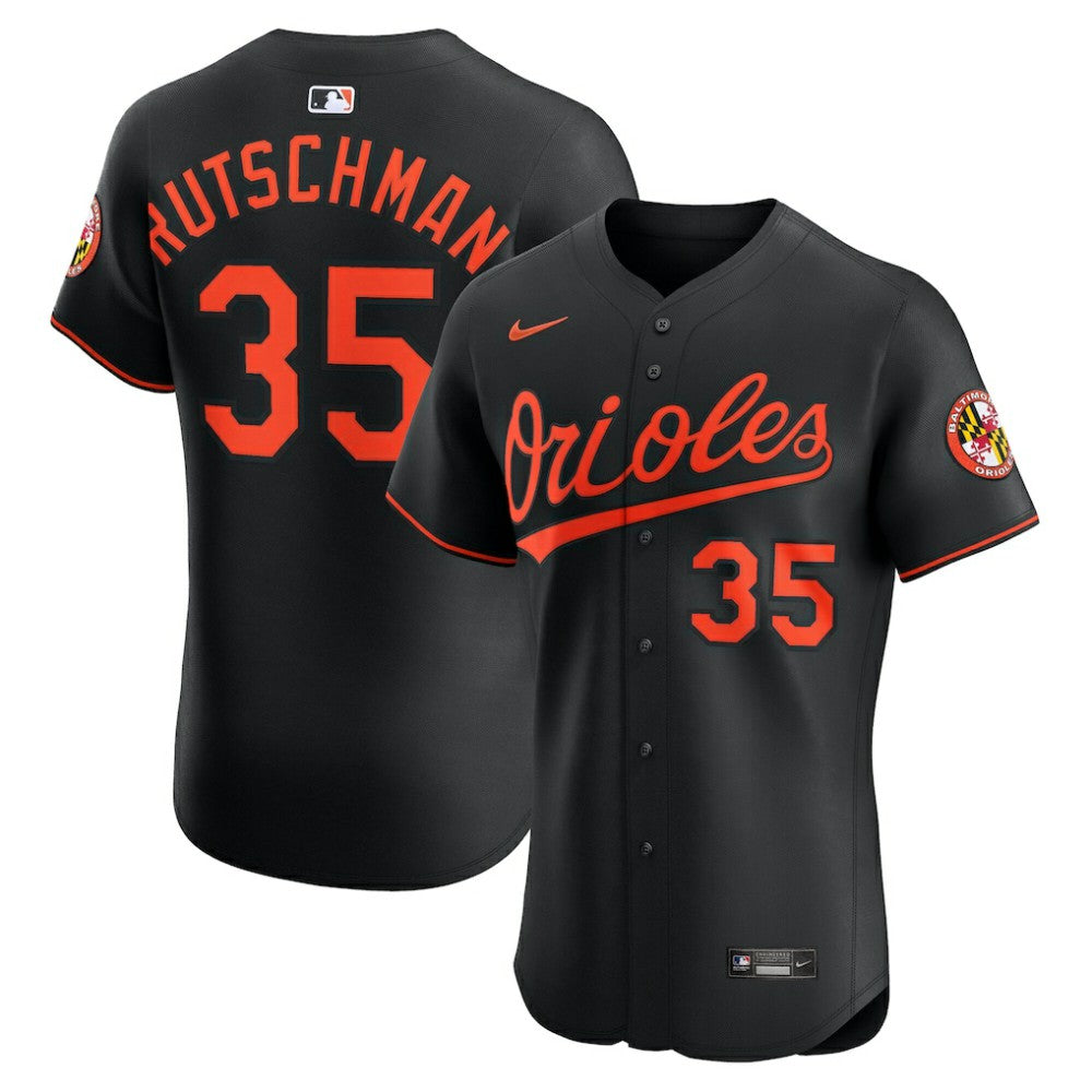 MLB Adley Rutschman Baltimore Orioles Nike Alternate Elite Jersey - Black