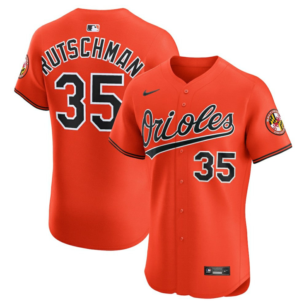 MLB Adley Rutschman Baltimore Orioles Nike Alternate 2 Elite Jersey - Orange