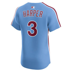 MLB Bryce Harper Philadelphia Phillies Nike Alternate Elite Jersey - Light Blue