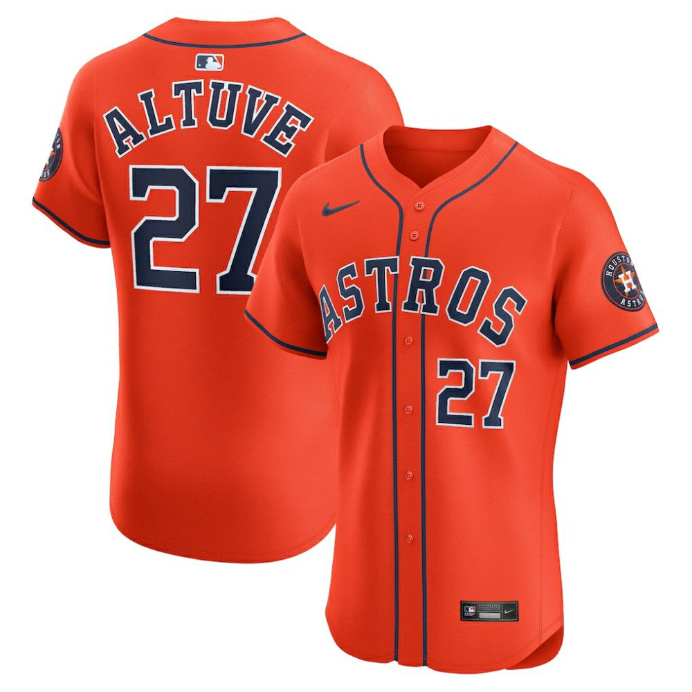 MLB Jose Altuve Houston Astros Nike Alternate Elite Player Jersey - Orange