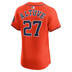 MLB Jose Altuve Houston Astros Nike Alternate Elite Player Jersey - Orange